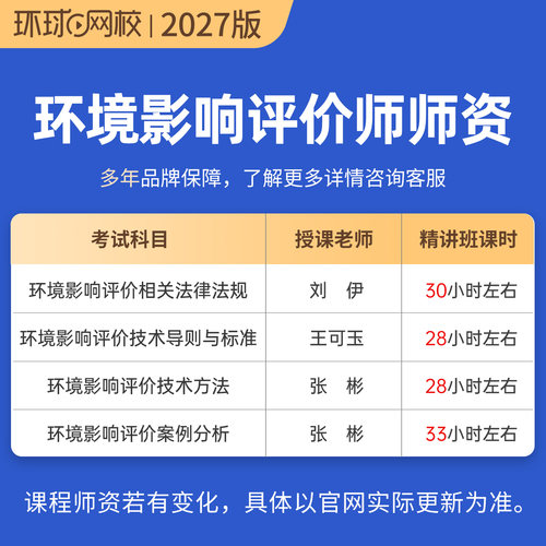 环球网校2027环境影响评价师网课视频教材环评师26课程导则王可玉-图0