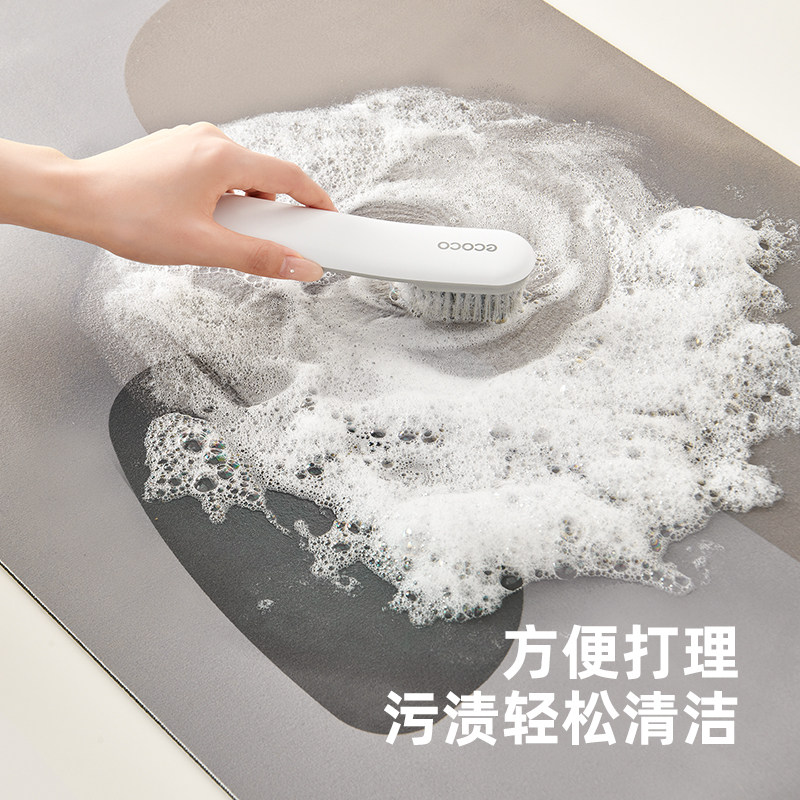ecoco硅藻泥厨房地垫防滑防油家用免洗吸水专用地毯门口耐脏脚垫,淘宝优惠券,粉丝福利购,淘宝优惠卷