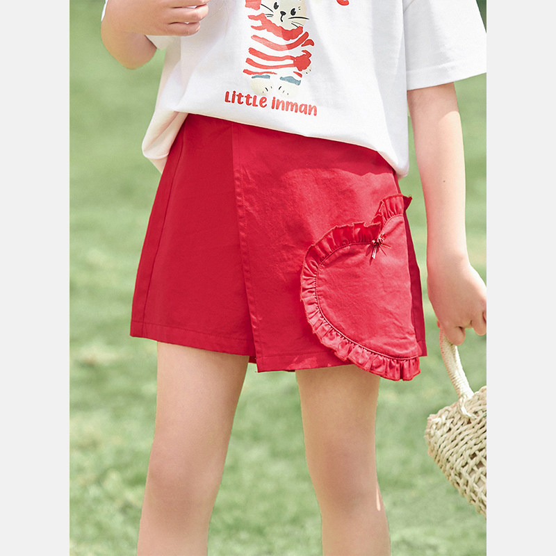 茵曼童装儿童短裤2023夏装女童裤子 茵曼童装裤子