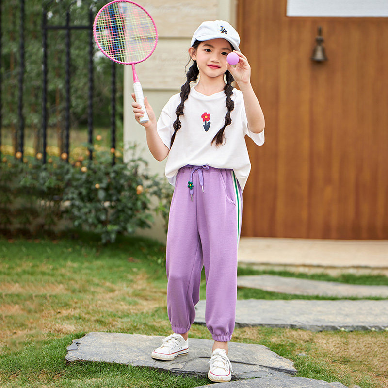 茵曼休闲春款2023新款女童设计长裤 茵曼童装裤子