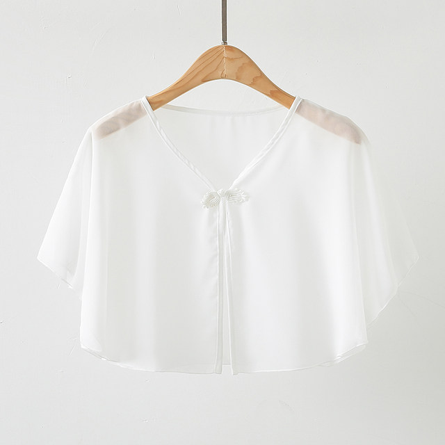 ເສື້ອຢືດສັ້ນ chiffon ບາງໆ, ເສື້ອຄຸມລະດູຮ້ອນທີ່ເຂົ້າກັນໄດ້ທັງໝົດ, ຜ້າຄຸມໜ້າ, ເສື້ອຢືດຊັ້ນເທິງ, ຜ້າອ້ອມແຂນນ້ອຍມີກະໂປງ suspender