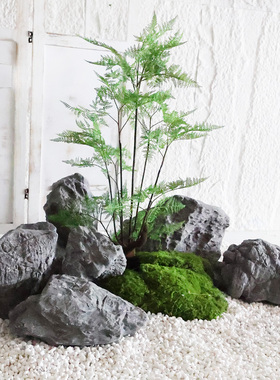 仿真玻璃钢假山造景石摆件