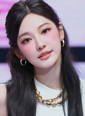 方圆脸耳环女纯银针耳圈