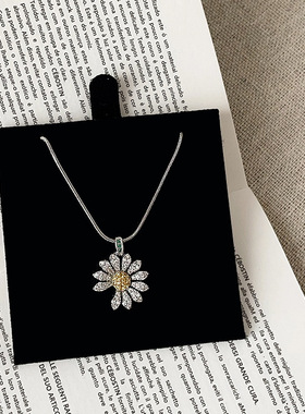 GD权志龙同款锆石小雏菊项链女轻奢高级感时尚潮流百搭颈链锁骨链