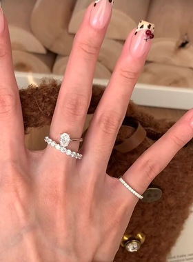 满天星排钻金属戒指女轻奢设计感个性时尚气质潮流百搭指环戒子