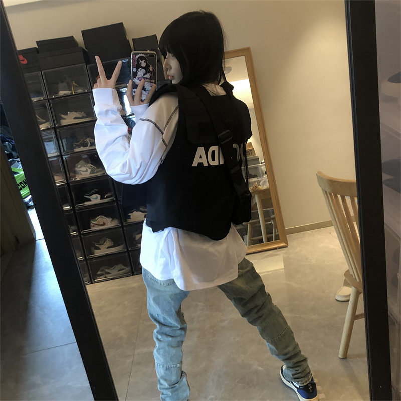 站在雾里 超酷背心马甲防弹战术美式3m反光魔术贴上衣黑色男女同,淘宝优惠券,粉丝福利购,淘宝优惠卷