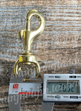 黄铜钩扣 宠物马具圆底铜扣手工箱包皮具钩扣内宽20.5mm 结实耐用