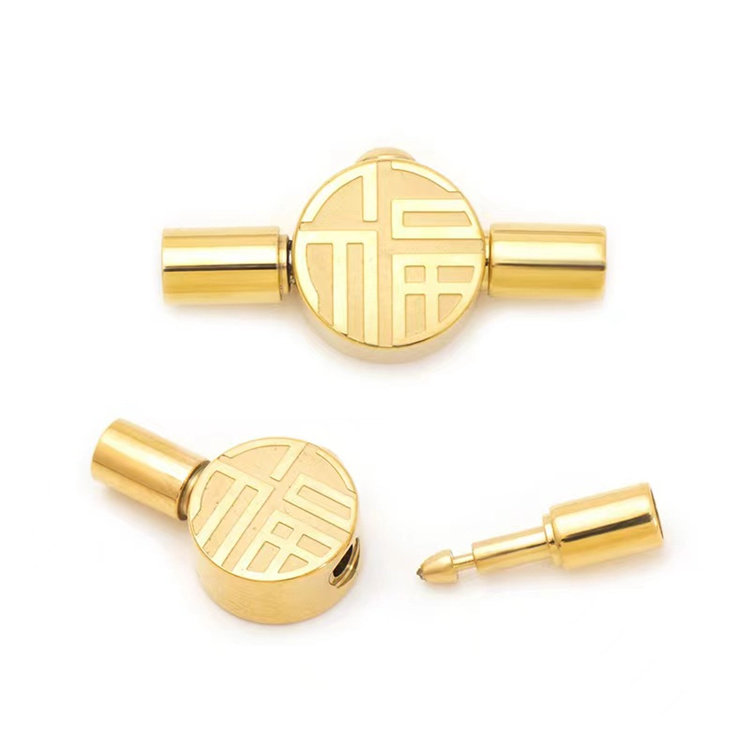 不锈钢磁铁扣周家同款福字红绳手链扣高保色手绳结尾扣项链朱砂管,淘宝优惠券,粉丝福利购,淘宝优惠卷