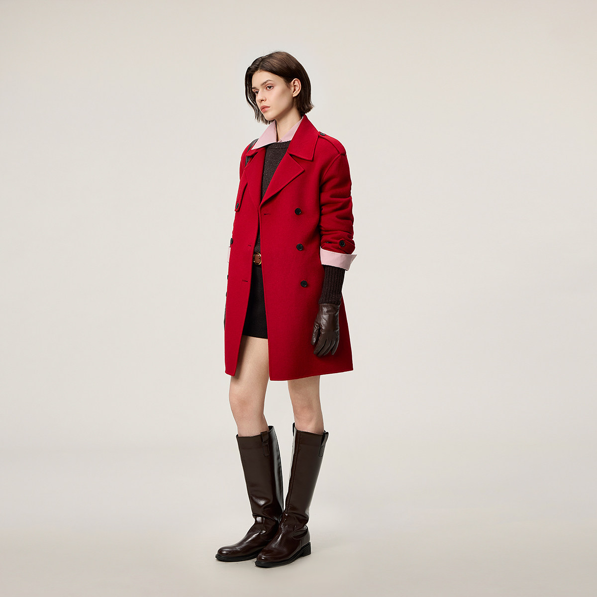 【季末折扣】OCHIRLY欧时力羊毛双面呢中长款风衣外套腰带2025冬,淘宝优惠券,粉丝福利购,淘宝优惠卷