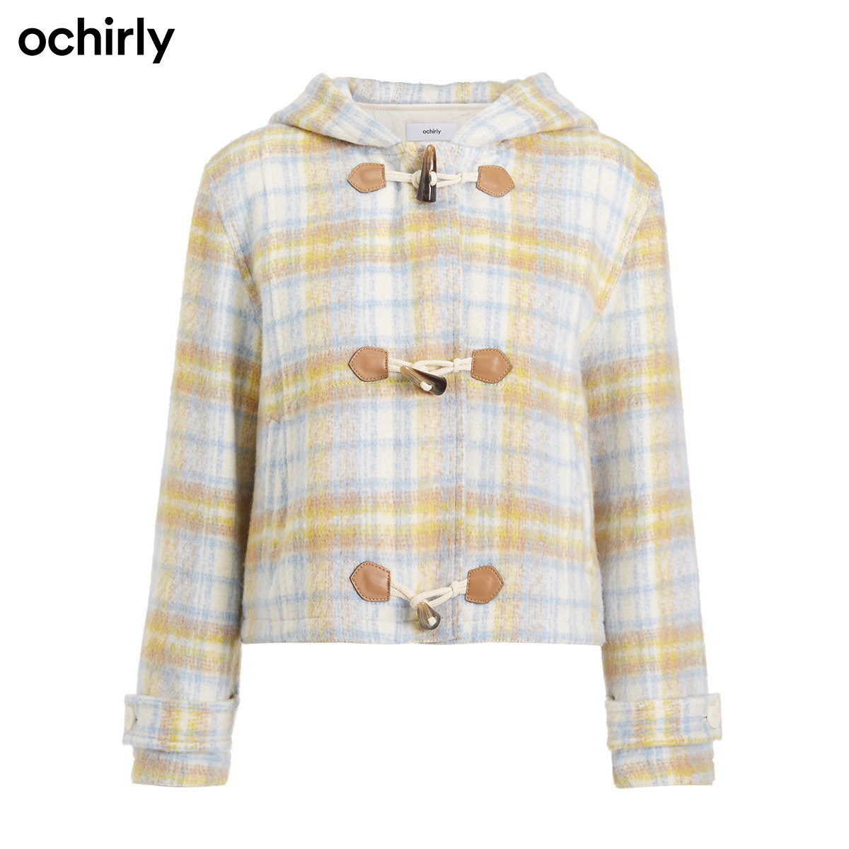 2件9折欧时力2022新款春装女羊毛呢 ochirly毛呢外套