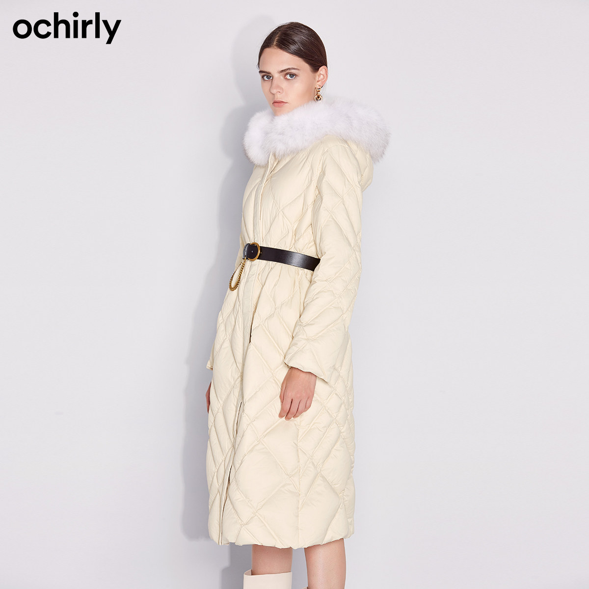 【提前加购】欧时力新款配毛领羽绒服 ochirly羽绒服