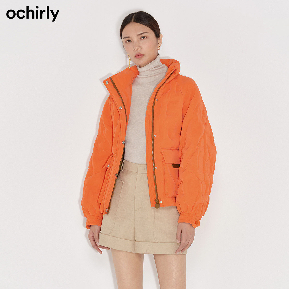 ochirly欧时力2021新款字母羽绒服 ochirly羽绒服