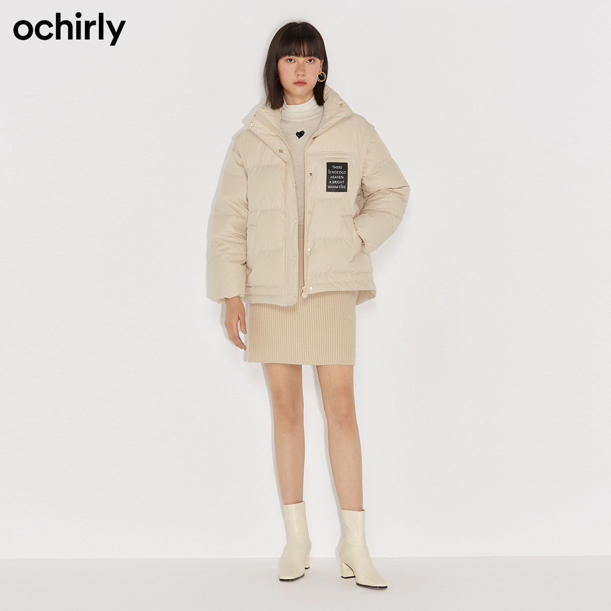 直降欧时力2021 1ny433036f ochirly羽绒服