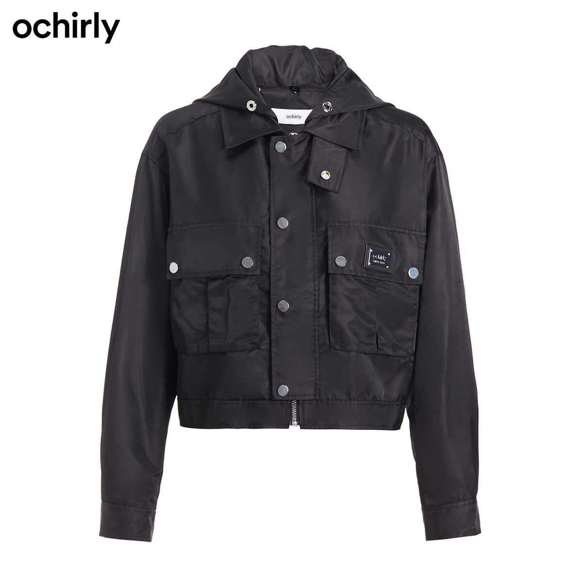 2件9折欧时力2022新款春装连帽夹克 ochirly短外套