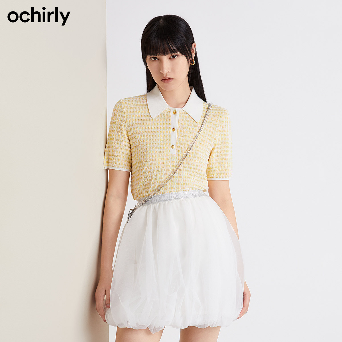 2件85折欧时力2022新款春装针织衫 ochirly毛针织衫