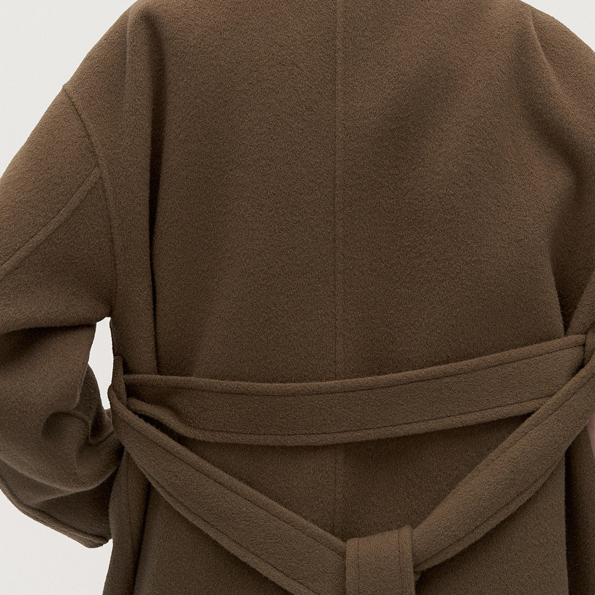 【特享折扣】欧时力 澳进口美丽诺羊毛双面呢风衣外套女高级秋冬,淘宝优惠券,粉丝福利购,淘宝优惠卷