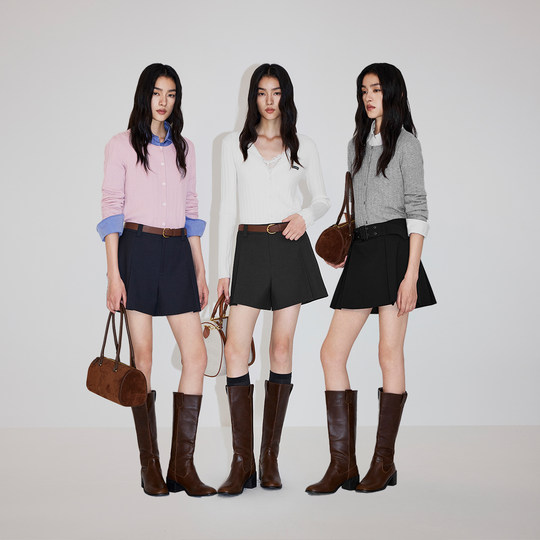 OCHIRLY wool pit striped knitted jacket