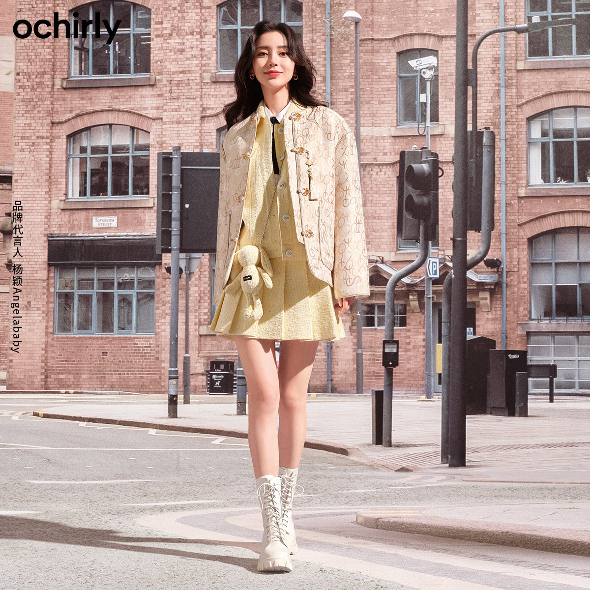 baby同款欧时力2022新款春装配工装 ochirly马夹