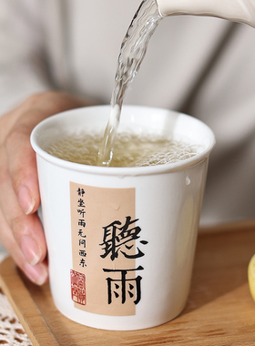 原创陶瓷仿纸杯马克杯茶杯咖啡杯