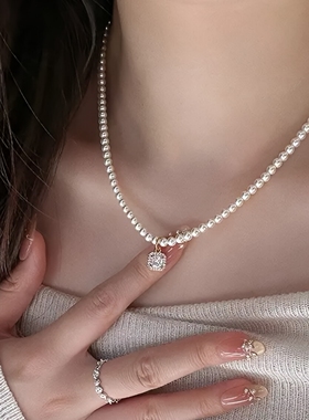 轻奢珍珠项链女精致实用高级感锁骨链送老婆结婚纪念生日礼物