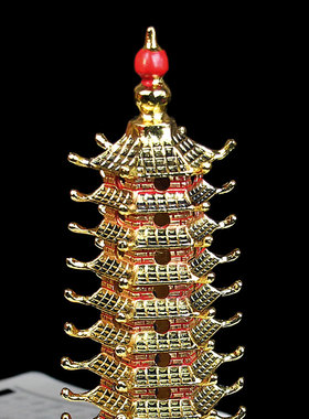 铜文昌塔摆件家居书房办公室装饰