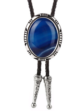 土酷小众项链男短袖款时光宝石