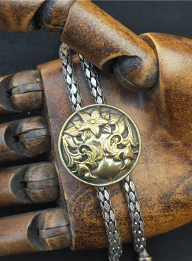 复古波洛领带金属链男女钛钢情侣