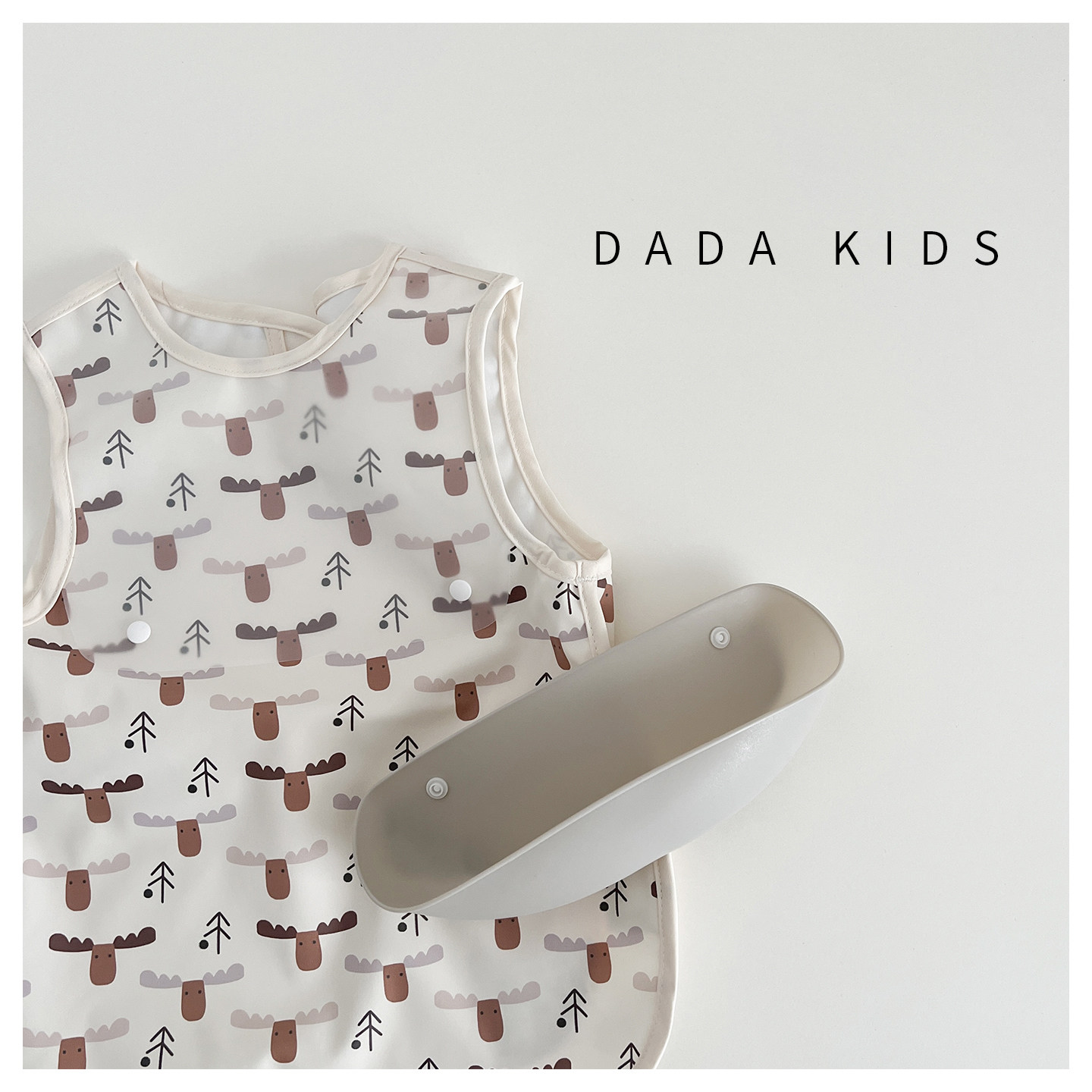 A类韩系婴儿无袖罩衣可爱卡通动物宝宝食饭兜柔软PU防水防污围兜,淘宝优惠券,粉丝福利购,淘宝优惠卷