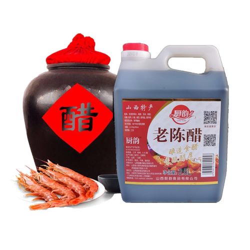 包邮清徐厨韵老陈醋2.5L桶装山西特产调味凉拌泡花生黑豆姜蒜海鲜 - 图1