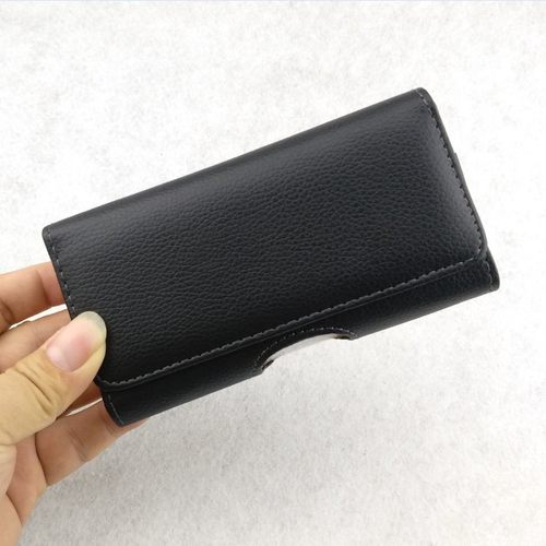 荔枝纹手机挂腰皮套 通用穿皮带腰包仿皮无LOGO适用苹果华为小米iphone15 16prmax 14pro 等智能机老人机 - 图0