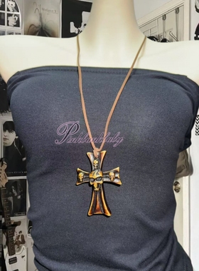 原创手作y2k复古骷髅项链