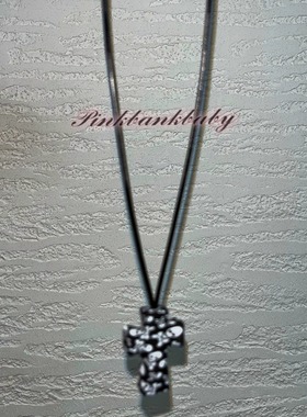 骷髅十字架项链硅胶小众男女通用