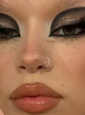 Pinkbankbaby欧美ins跨境辣妹医用钛钢C型假鼻环Fake Nose Hoop