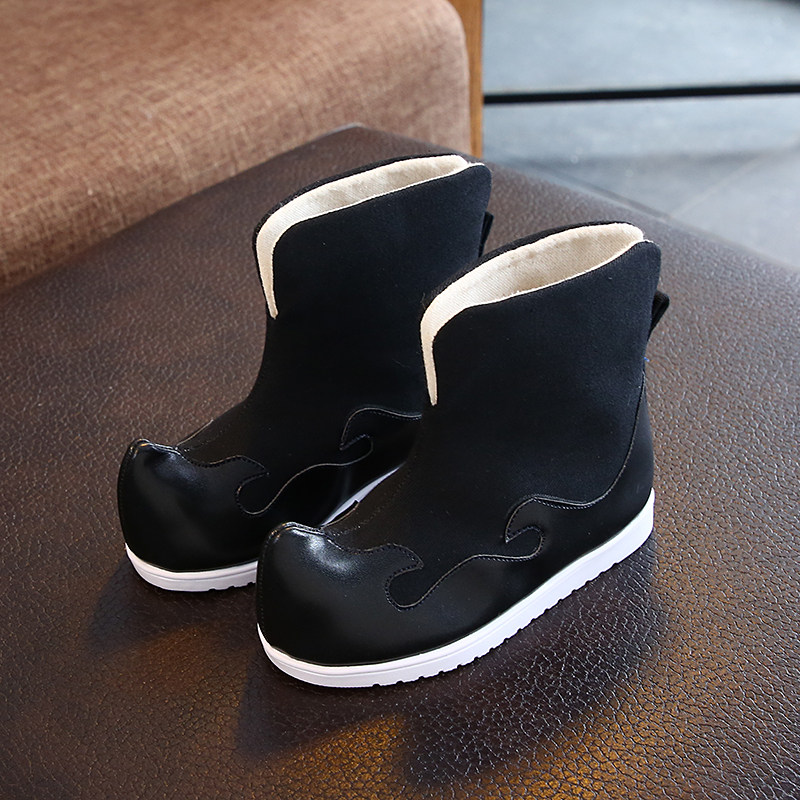 老北京男童手工布鞋汉服演出中国风儿童舞蹈鞋民族风绣花鞋短靴子,淘宝优惠券,粉丝福利购,淘宝优惠卷