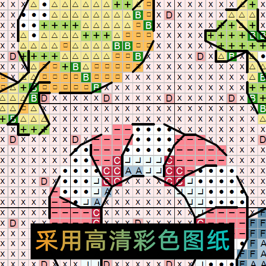 女巫十字绣 DMC绣线手工礼物交通卡套卡通：胡萝卜兔兔 送护角 - 图2