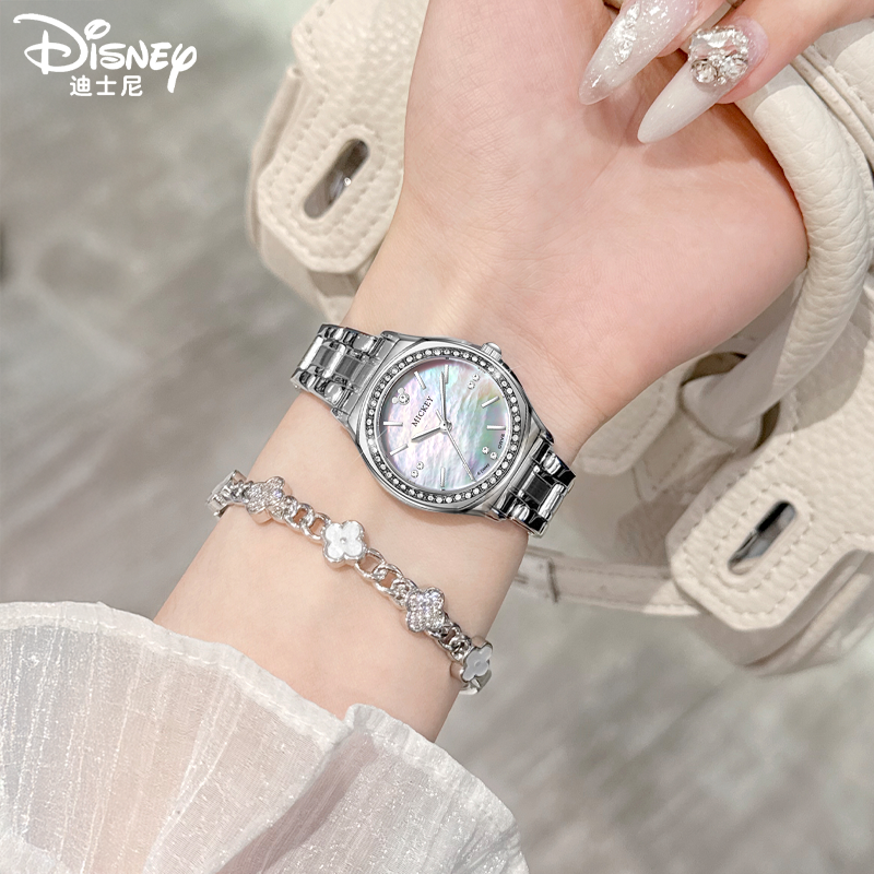 迪士尼手表女士小众满钻高级轻奢送女生闺蜜送女朋友生日礼物七夕 - 图1