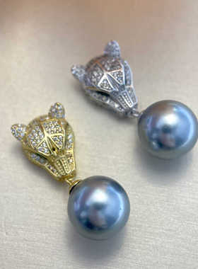 豹子头款珍珠配件DIYS925纯银