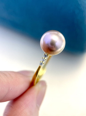 S925纯银个性宫廷款珍珠戒指空托