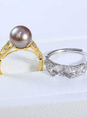 精致DIY珍珠配件S925纯银清新