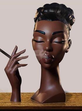 黑人女士烟熏炉黑人香炉