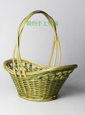 纯手工竹编提篮茶叶竹制礼盒