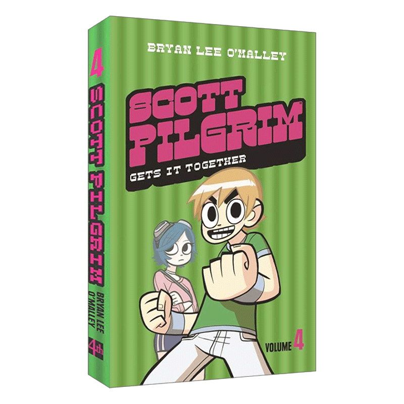 歪小子斯科特漫画第四卷 英版 Scott Pilgrim Scott Pilgrim Gets It Together Volume 4 英文原版漫画 进口英语书籍 - 图0
