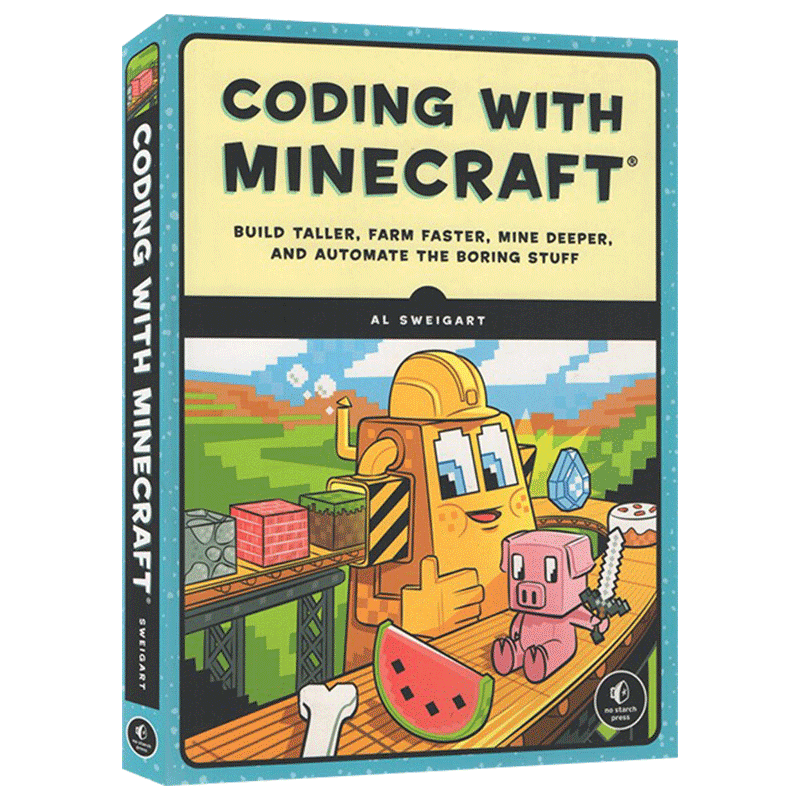 我的世界学生STEM 教学辅助书 Coding with Minecraft 英文原版计算机编码编程教程 进口英语书籍