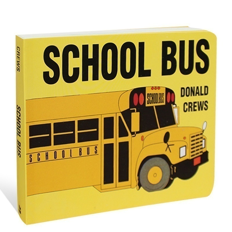 校车 School Bus Donald Crews幼儿启蒙认知学习童书英文原版绘本男孩纸板书-图0