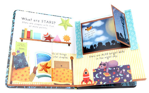 幼儿问与答翻翻书 星星是什么 Usborne Very First Questions And Answers What Are Stars 英文原版幼儿英语启蒙纸板儿童科普书 - 图1