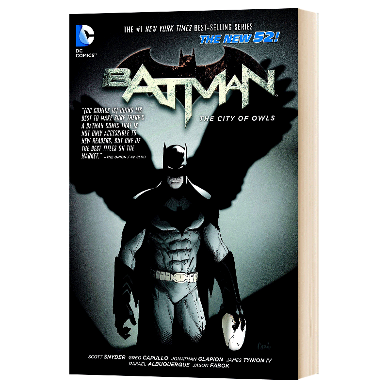 Batman 2011-2016 Vol. 2 The City of Owls The New 52 蝙蝠侠卷2 猫头鹰之城 英文原版漫画 进口英语书籍 - 图0