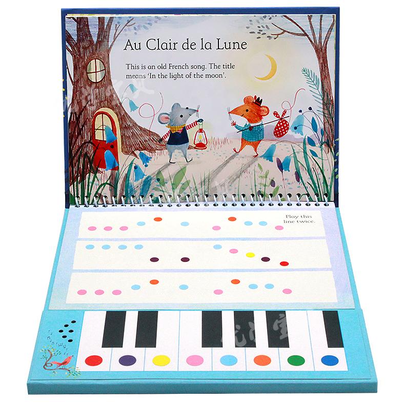 Usborne My First Keyboard Book Musical Books 尤斯伯恩 我的第1本钢琴书音乐发声书 英文原版儿童艺术音乐启蒙英语绘本 - 图1