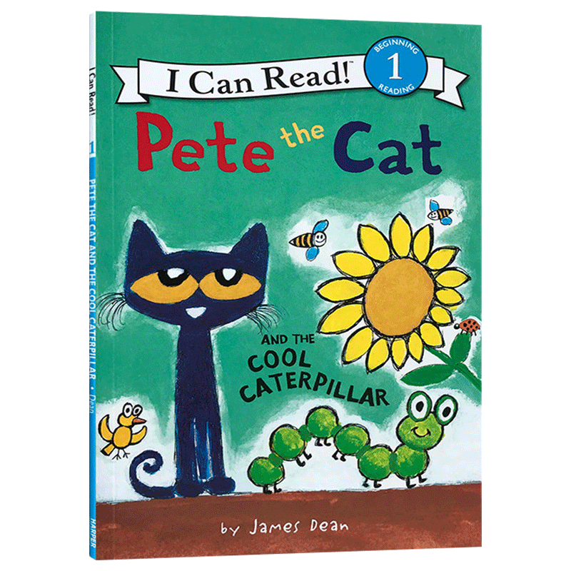 皮特猫和毛毛虫 Pete the Cat and the Cool Caterpillar I Can Read Level 1 英文原版幽默图画故事绘本 进口儿童读物英语书籍 - 图2
