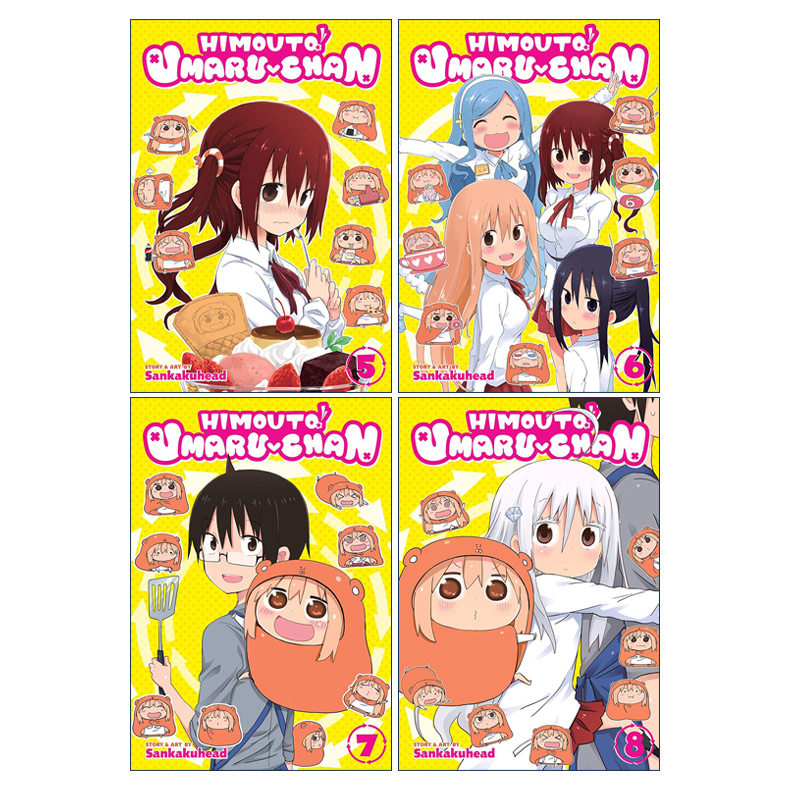 英文原版 Himouto! Umaru-Chan 干物妹！小埋系列5-8册 我家有个鱼干妹 同名动漫漫画 三角头 英文版 进口英语原版书籍