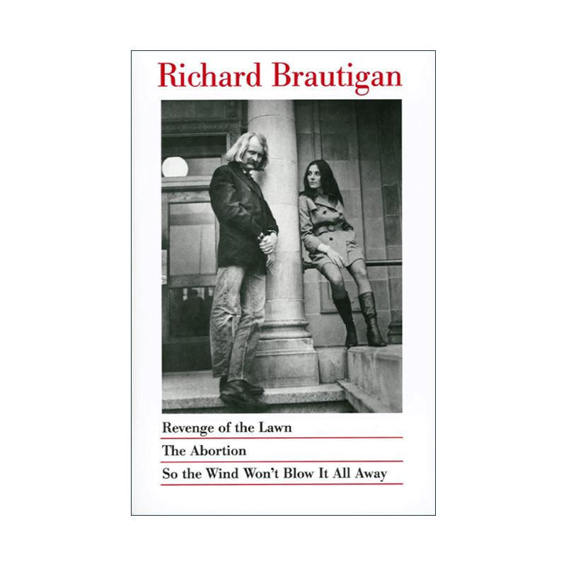 英文原版 Richard Brautigan 理查德·布劳提根作品3合1 含草坪的复仇 风不会把它全部吹走 英文版 进口英语原版书籍
